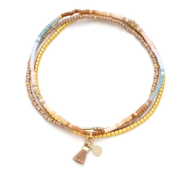 Scout Chromacolor Miyuki Bracelet Trio - Desert Multi/Gold