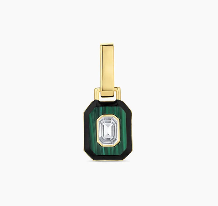 Gorjana Malachite Tag Charm