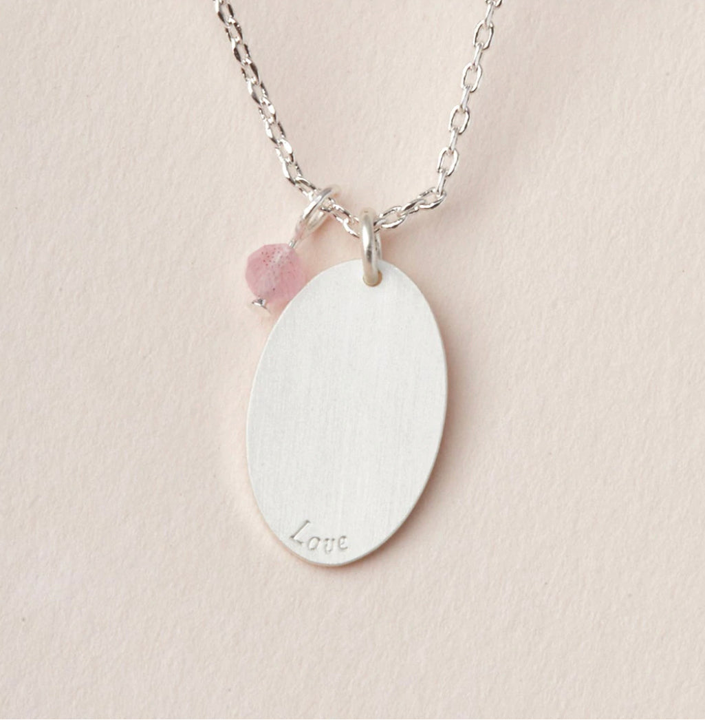 Scout Stone Intention Charm Necklace - Rose Quartz Stone Of Love