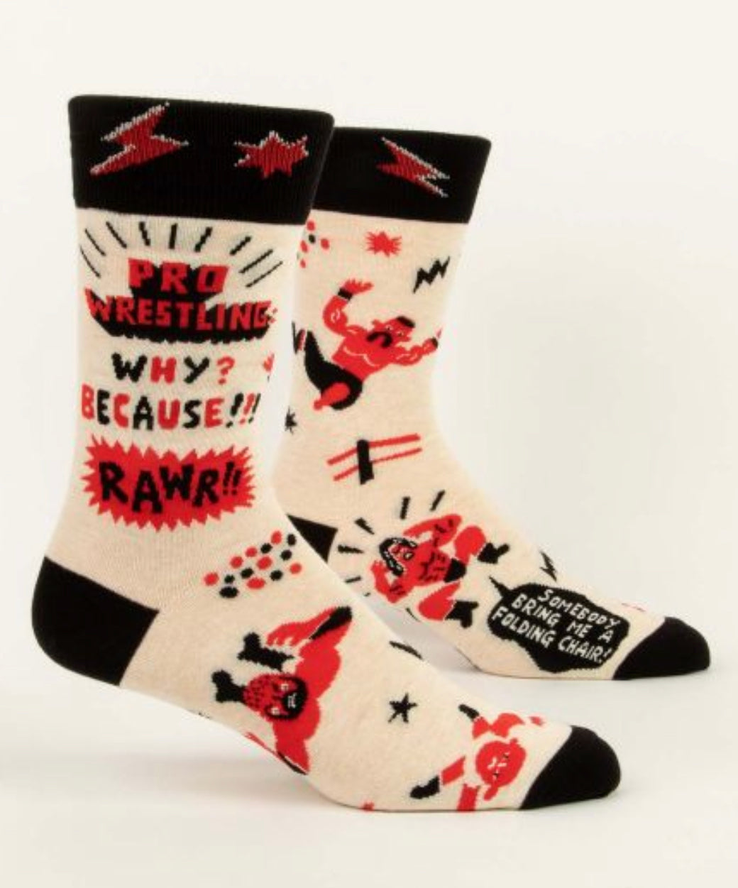 "Blue Q" Men's Socks - Pro Wrestling Socks