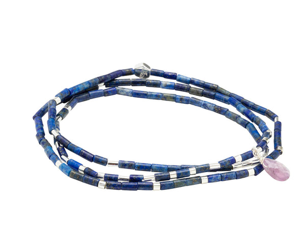 Scout Teardrop Stone Wrap Lapis / Amethyst - Stone Of Transformation