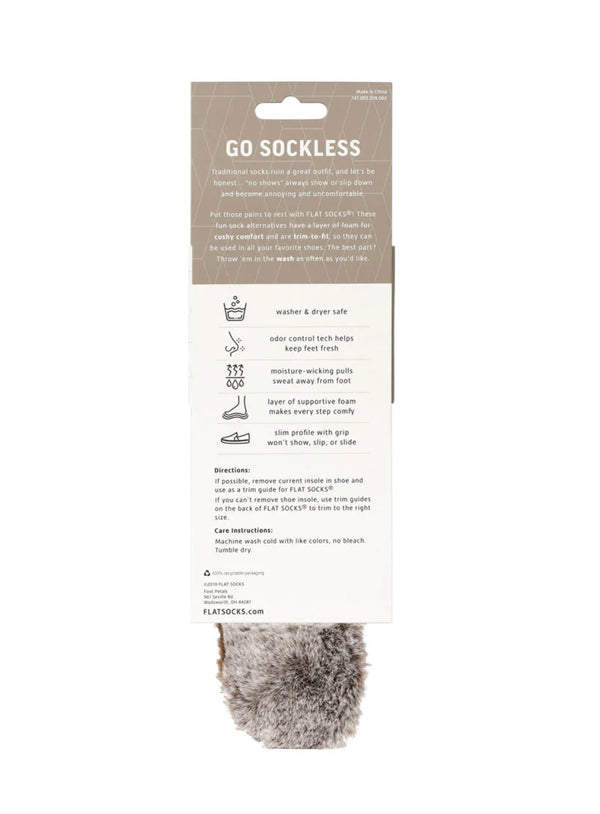 Flat Socks - Chestnut Fur