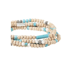 Scout Curated Wears Wood, Stone & Metal Wrap - Turquoise / Silver
