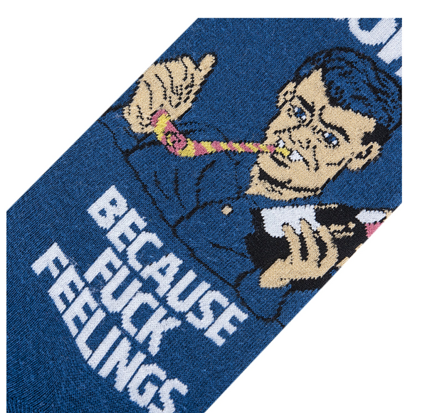 Alcohol Because Fuck Feelings Socks