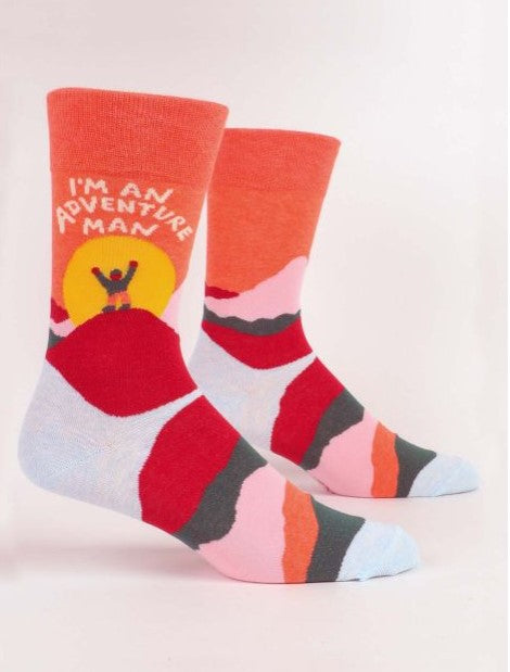 "Blue Q" Men's Socks - I'm An Adventure Man - The Boutique at Fresh