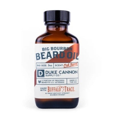 duke cannon big bourbon beard oil