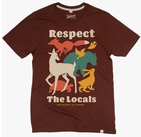 The Landmark Project - Respect The Locals Tee Shirt - Redwood