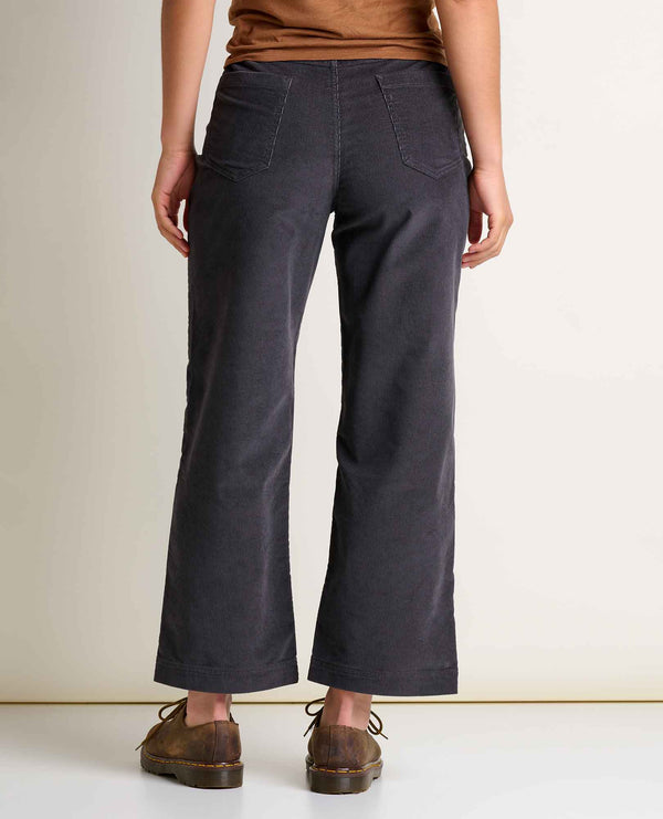 Toad & Co Women's Coaster Cord Wide Leg Pant - Soot
