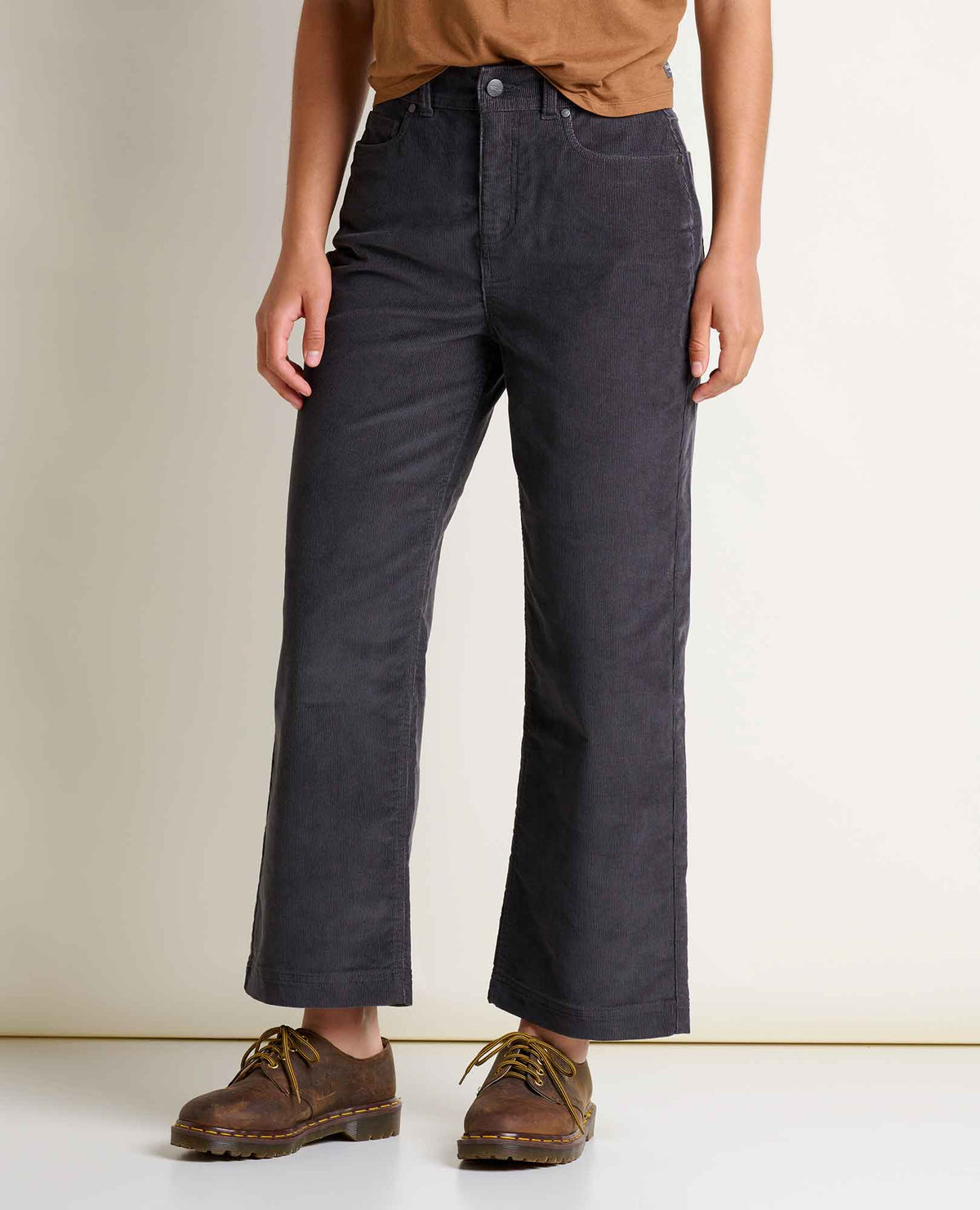 Toad & Co Women's Coaster Cord Wide Leg Pant - Soot