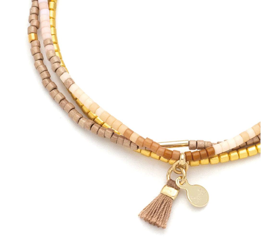 Scout Chromacolor Miyuki Bracelet Trio - Desert Multi/Gold