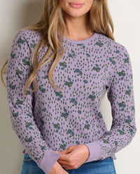 Toad & Co Foothill Long Sleeve Crew - Aster Floral Print