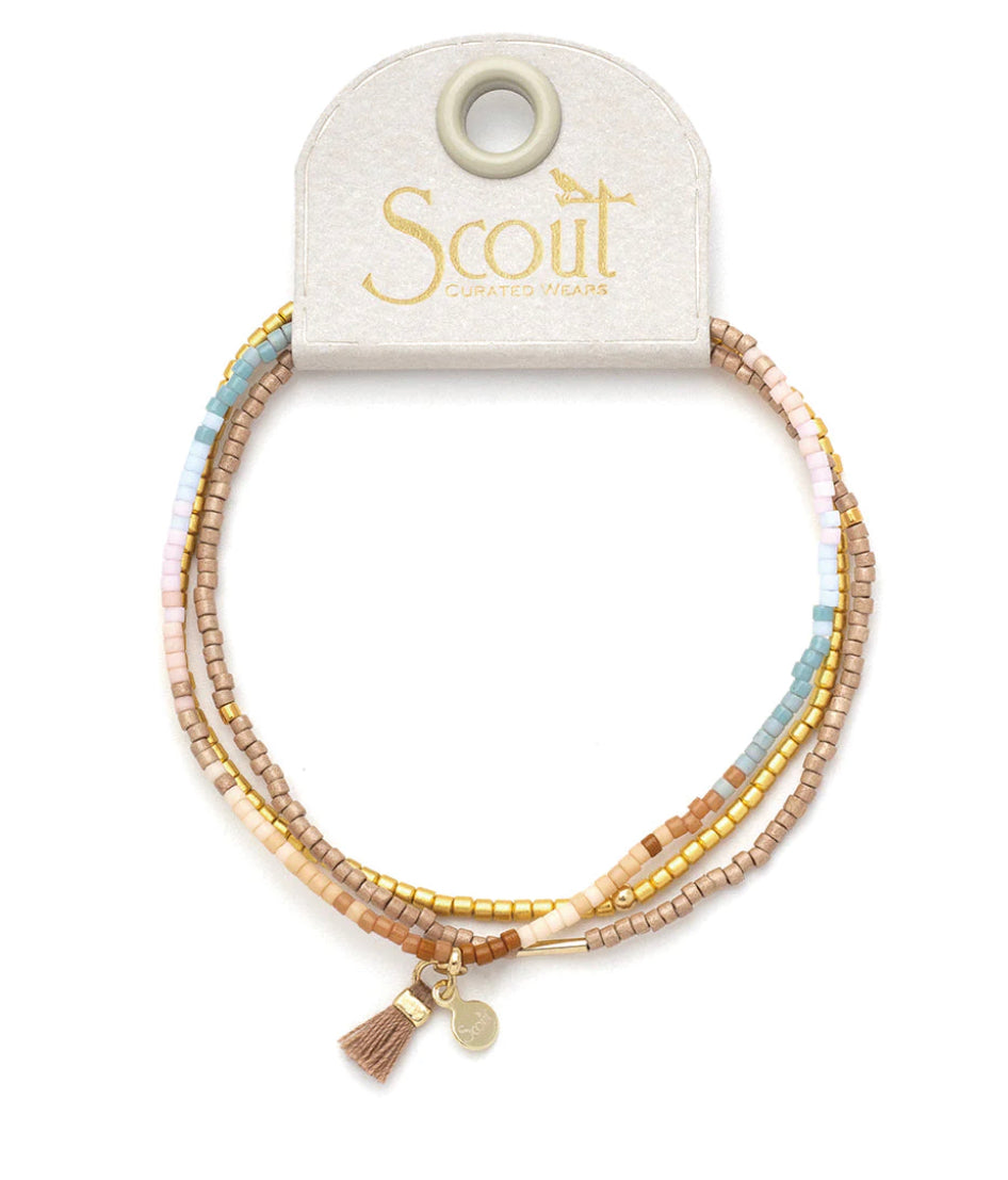 Scout Chromacolor Miyuki Bracelet Trio - Desert Multi/Gold