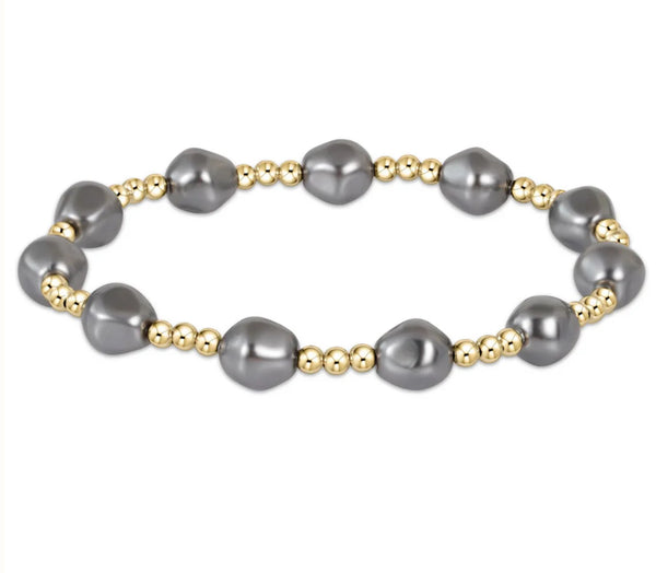 Enewton - Admire Gold Dark Grey 3mm Bead Bracelet