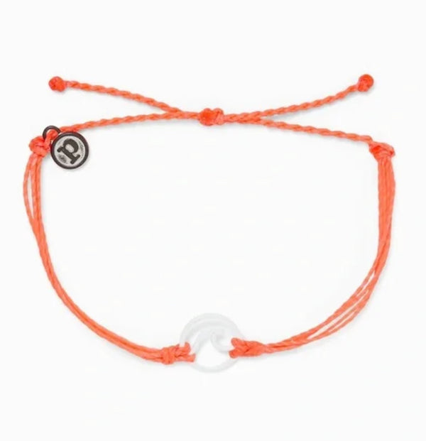 Pura Vida Enamel Wave White Bracelet