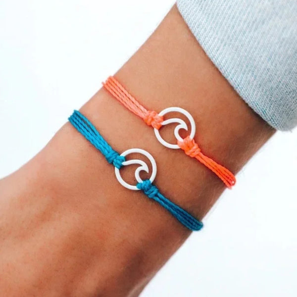 Pura Vida Enamel Wave White Bracelet