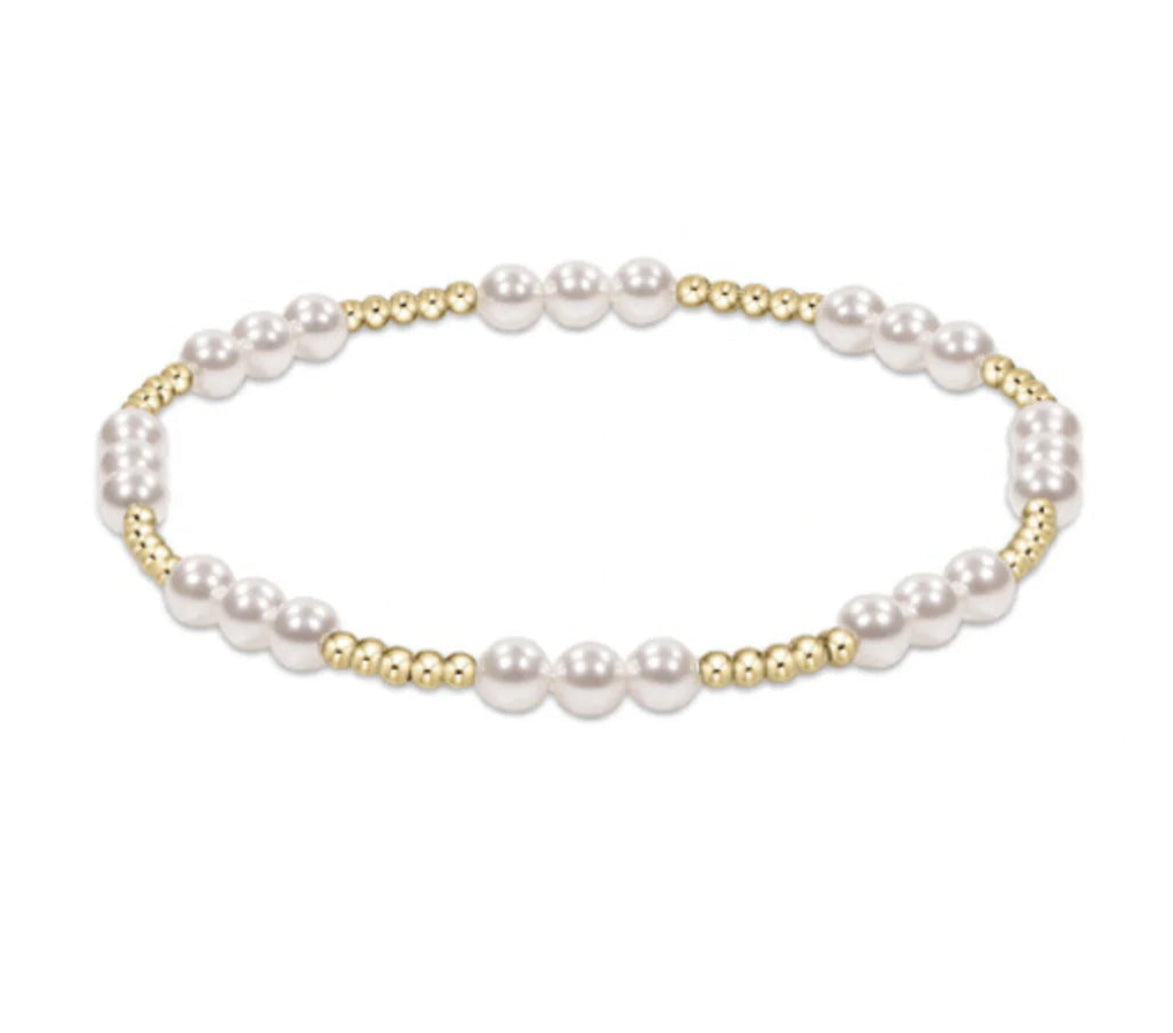 Enewton Classic Joy Pattern 4mm Bead Bracelet - Pearl