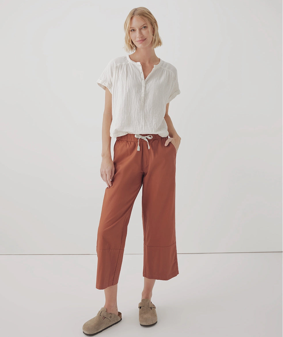 Women’s Daily Twill Crop Pant - Baked Clay - The Boutique at Fresh