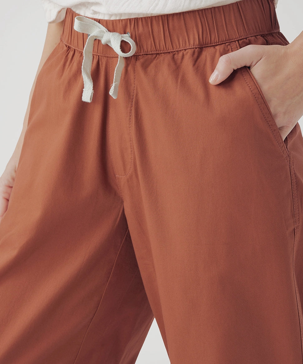 Women’s Daily Twill Crop Pant - Baked Clay - The Boutique at Fresh