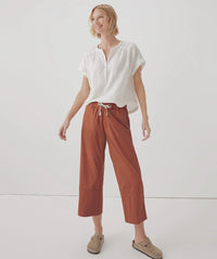 Women’s Daily Twill Crop Pant - Baked Clay