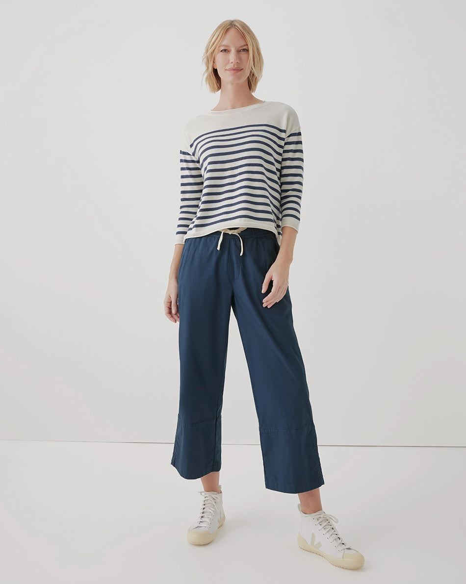 Women’s Daily Twill Crop Pant - French Navy
