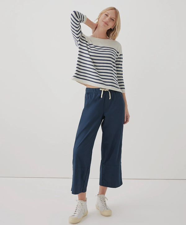 Women’s Daily Twill Crop Pant - French Navy