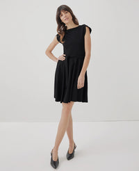 Fit & Flare Petal Sleeve Dress 