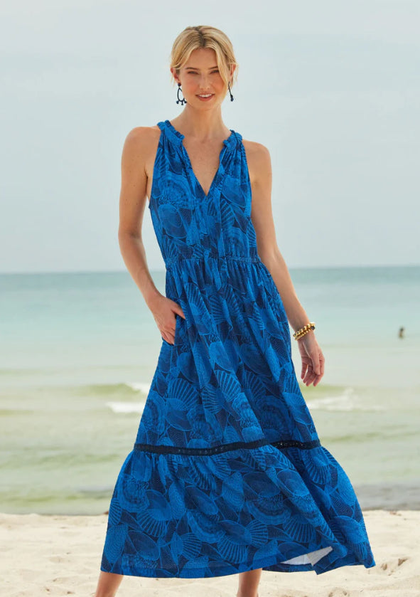 Cabana Life San Sebastian Tie Neck Maxi Dress