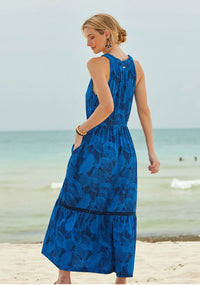 Cabana Life San Sebastian Tie Neck Maxi Dress