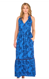 Cabana Life San Sebastian Tie Neck Maxi Dress