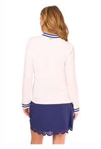 Cabana Life Navy Scallop Skort