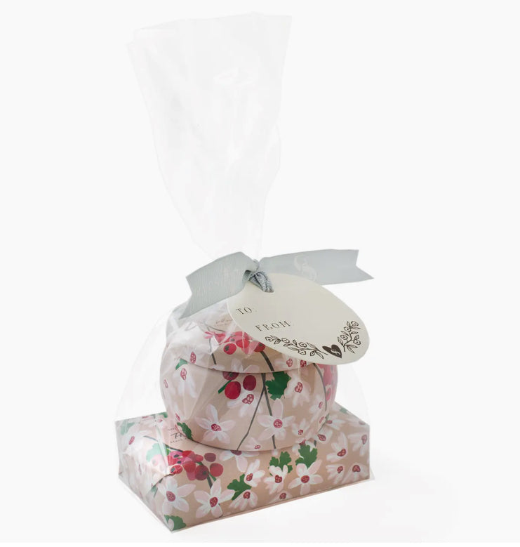 Soap & Paper Factory Flowering Currant Tin Candle & Soap Gift Set