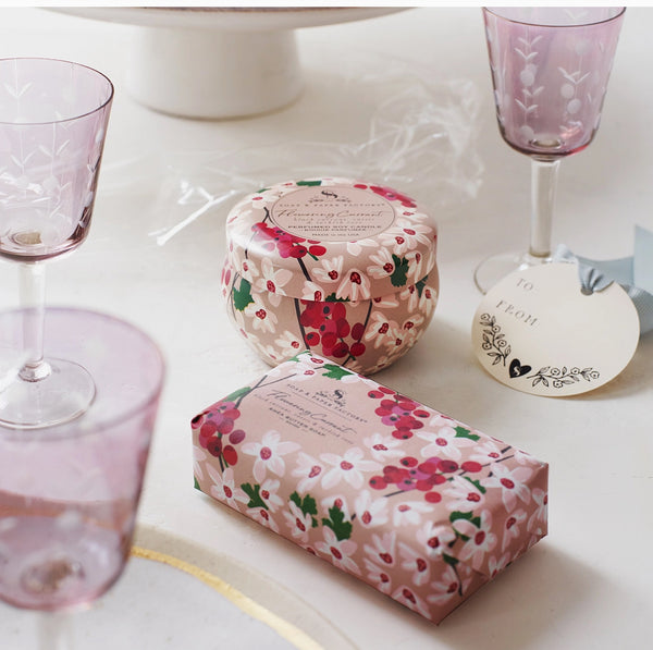 Soap & Paper Factory Flowering Currant Tin Candle & Soap Gift Set