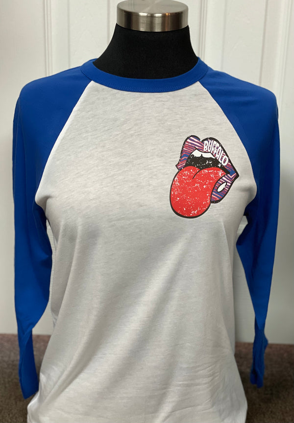 Buffalo Lips 3/4 Sleeve Shirt
