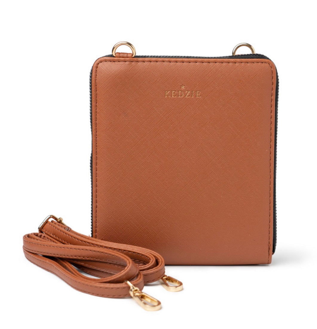 Kedzie Best Little Bag Crossbody Purse - Chestnut