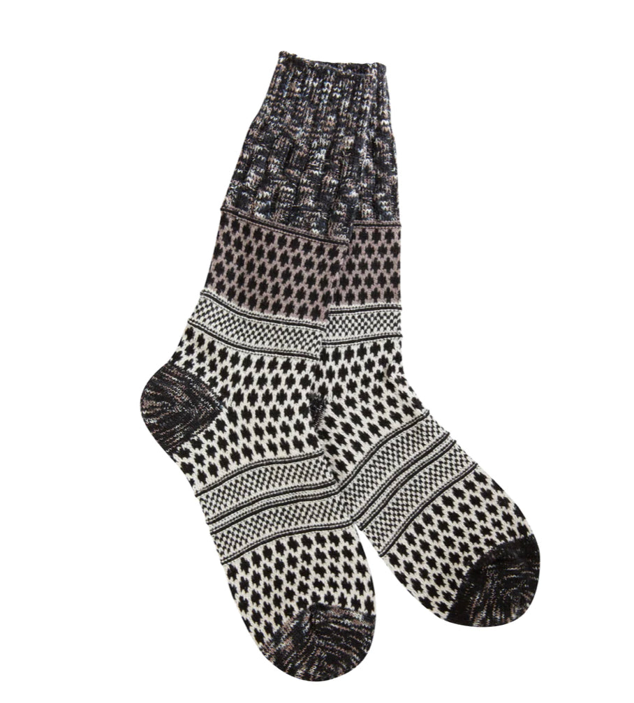 World’s Softest Socks Weekend Gallery Textured Crew - Nightfall Multi