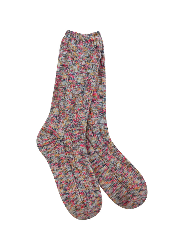 World’s Softest Socks Weekend Gallery Textured Crew - Celestial - The Boutique at Fresh