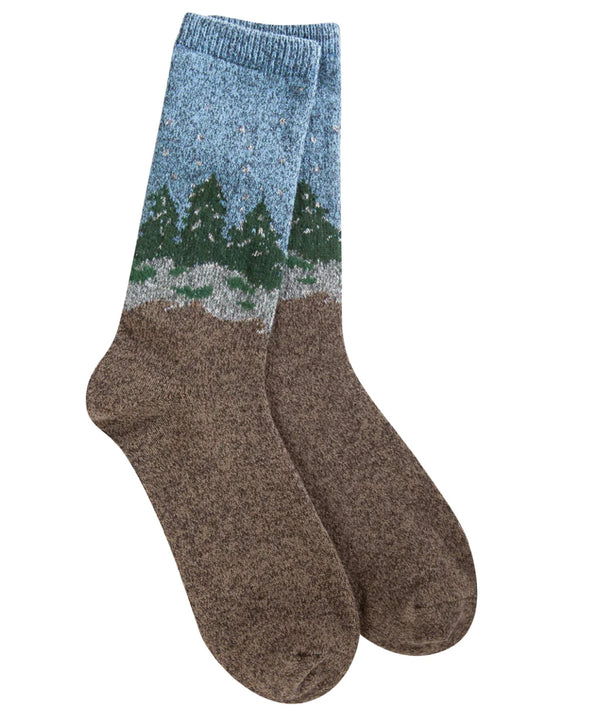 World’s Softest Socks Holiday Mini Crew - Winter Forest