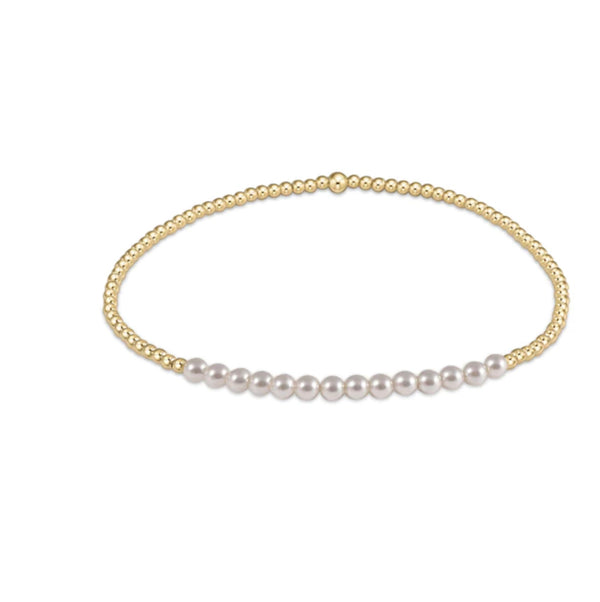 Enewton Gold Bliss 2mm Bead Bracelet - Pearl