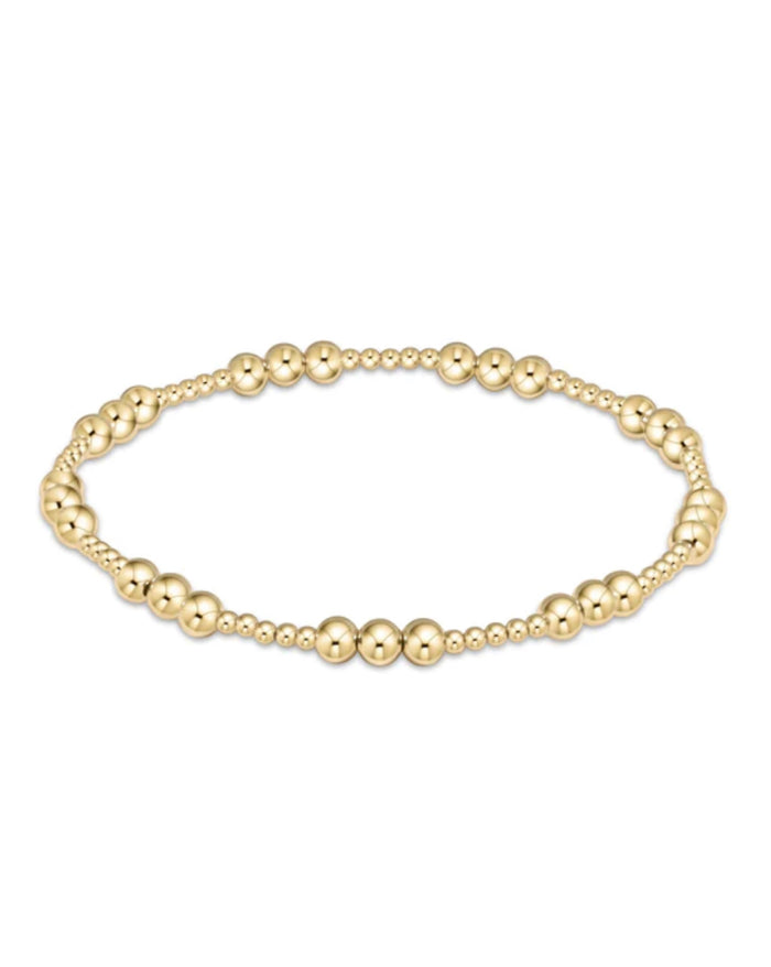 Enewton Classic Joy Pattern 4mm Bead Bracelet - Gold
