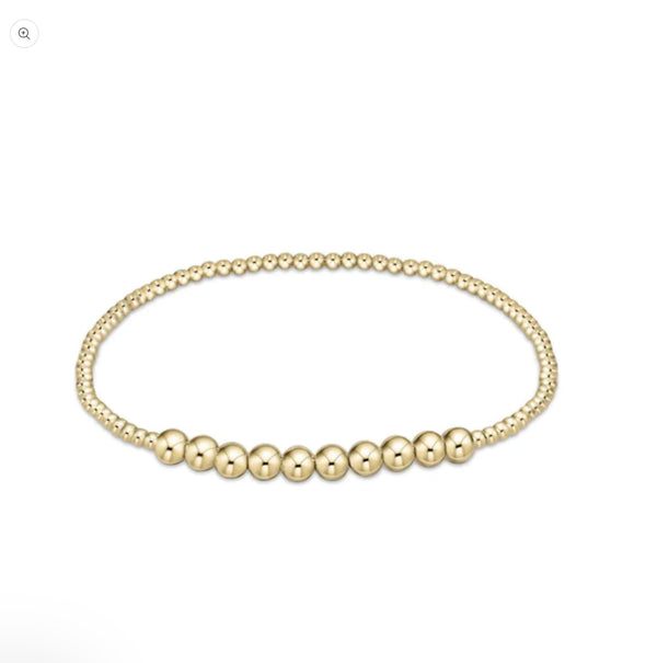 Enewton Classic Gold Beaded Bliss 2mm Bead Bracelet - 4mm Gold