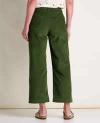 Women's Coaster Cord Wide Leg Pant -  Epidote
