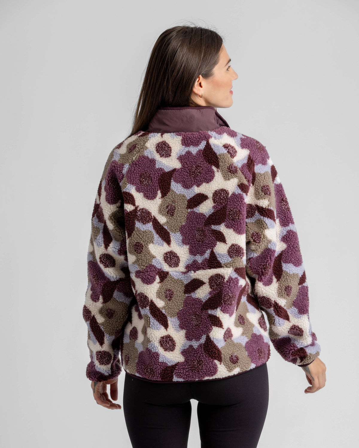 LIV Outdoor Tara Jersey Lined Snap-Up Pullover - Sassafras Floral