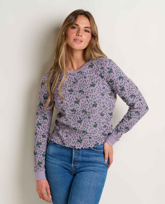 Toad & Co Foothill Long Sleeve Crew - Aster Floral Print
