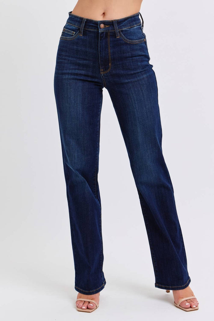 Blue jeans on a white background