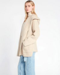 Look by M Hooded Open Lapel Coat - The Boutique at Fresh