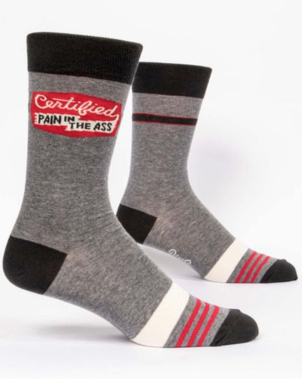 "Blue Q" Men's Socks - Certified Pain In The Ass