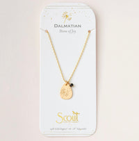 Scout Stone Intention Charm Necklace - Dalmatian Stone Of Joy