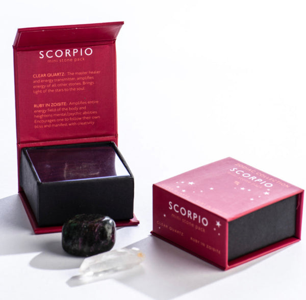 Shoppe Geo Scorpio Zodiac Mini Stone Pack