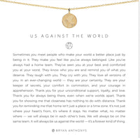 Bryan Anthonys Us Against The World Gold Necklace