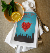 Buffalo I Love You Towel